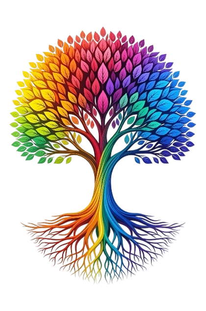 Logo Aux Racines Arc-en-Ciel